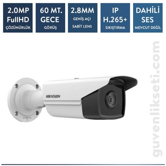 Hikvision DS-2CD2T23G2-2I 2MP AcuSense IP IR Bullet Kamera